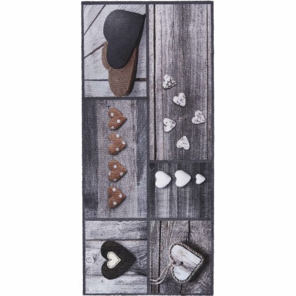 Fußmatte Home & Kitchen Universal Hearts 150 x 67cm